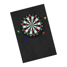 Black felt wall tiles, dartboard surround, wall protection, back, dartboard, wall protection, dart accessories, durable 600 x 900 x 12 mm