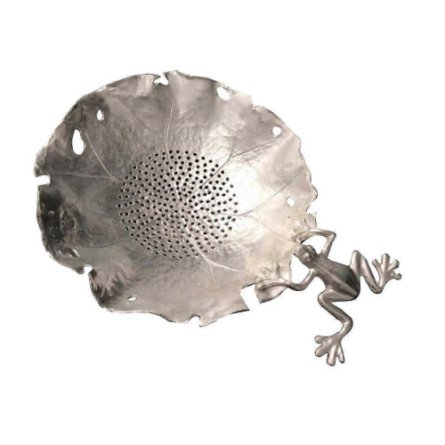 (frog tea strainer)Leaf Frog-Shape Tea Strainer Reusable Tin Tea Strainer Sifter Loose Leaf Tea Infuser for Home Office Interval Diffuser