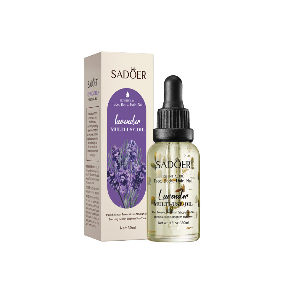 (Lavender 30ml) Lavender dried flower massage oil 30ml moisturizing and rejuvenating skin body oil