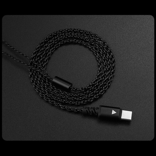 Upgrades Silver Plated HiFi Earphone Cable 4Strand for-silver 1