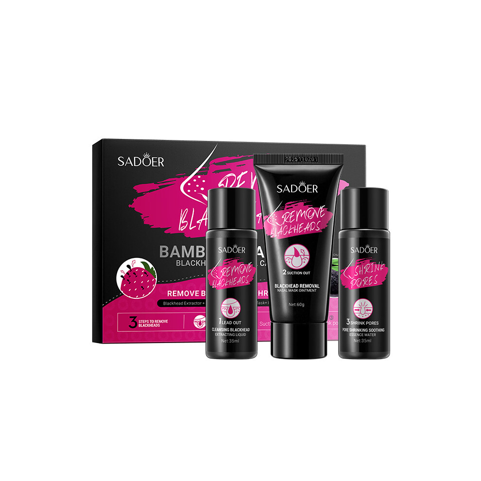 (35ml+35ml+60g) Blackhead removal three-piece set SADOER deep cleansing nasal mask set
