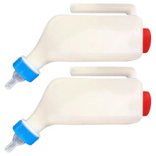 Feeding bottles for goats, two bottles for lambs  rearing tool for small animals with scale and handle 800 ml Ref: 5046