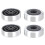 4Pcs Isolation Pad Speaker Isolation Feet Floor-Silver 1