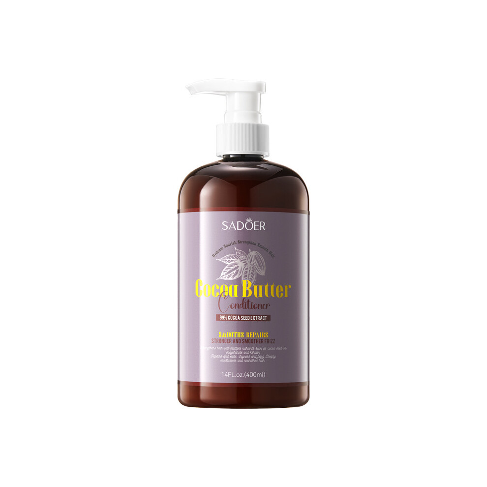 (400ml) Cocoa Butter Smoothing Conditioner SADOER Repair Nourishing Conditioner