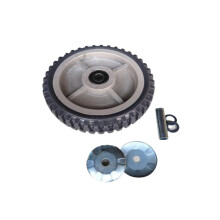 1 x 8 Inch Castor Non Slip Single Wheel Grey Glue Anti Winding Flat Drive Push 8 inches.