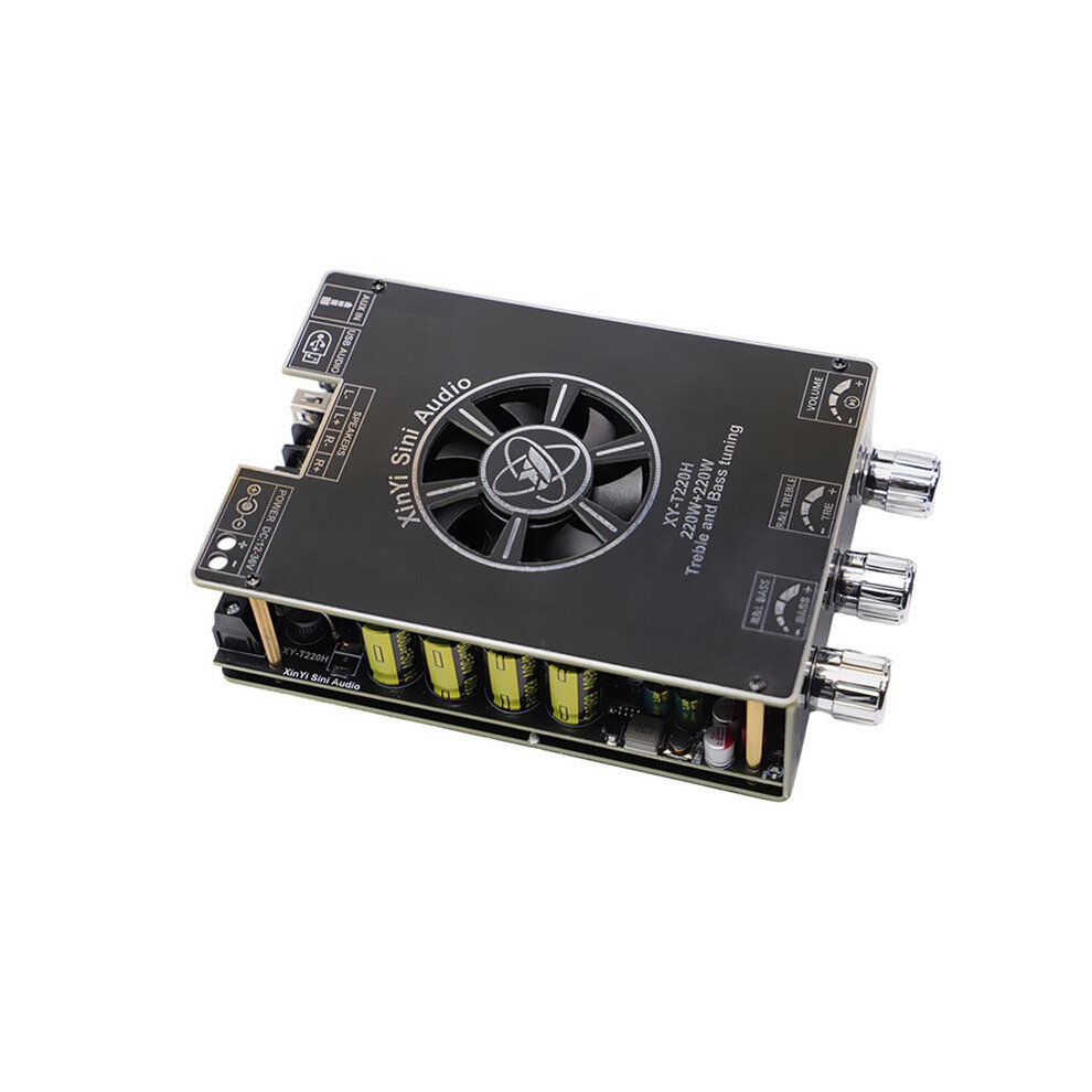 Xy-T220h Bluetooth Audio Amplifier Module 220W X 2 High And Low Frequency Adjustment Dual Channel Stereo Tpa3251-A Black 4712947586122