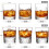 1 pair crystal cut whiskey glasses for bourbon 10.8OZ 5