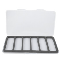 Waterproof Super Slim Fly Fishing Tackle Storage, Magnetic Compartments Easy Grip Foams For Quick Access, Medical Grade Silicone Pads Transparent Abs