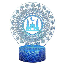 (blue) Ramadan Mubarak Deacoration, Islam Eid Ramadan Light Led With Remote 16 Color