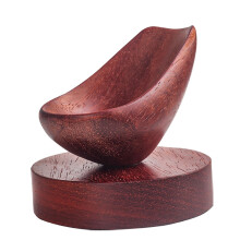 Wooden Pipe Stand Holder, Classic Handmade Smoking Pipe Rack Easy to Clean and Maintain Gift for Lovers, Lovers, Friends, Collectors(Red)