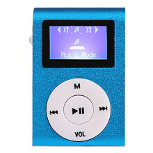 Reprodutor de MP3 portátil em alumínio com entrada para cartão de memória, sistema antivibração e áudio HiFi, mini tela LCD e longa duração