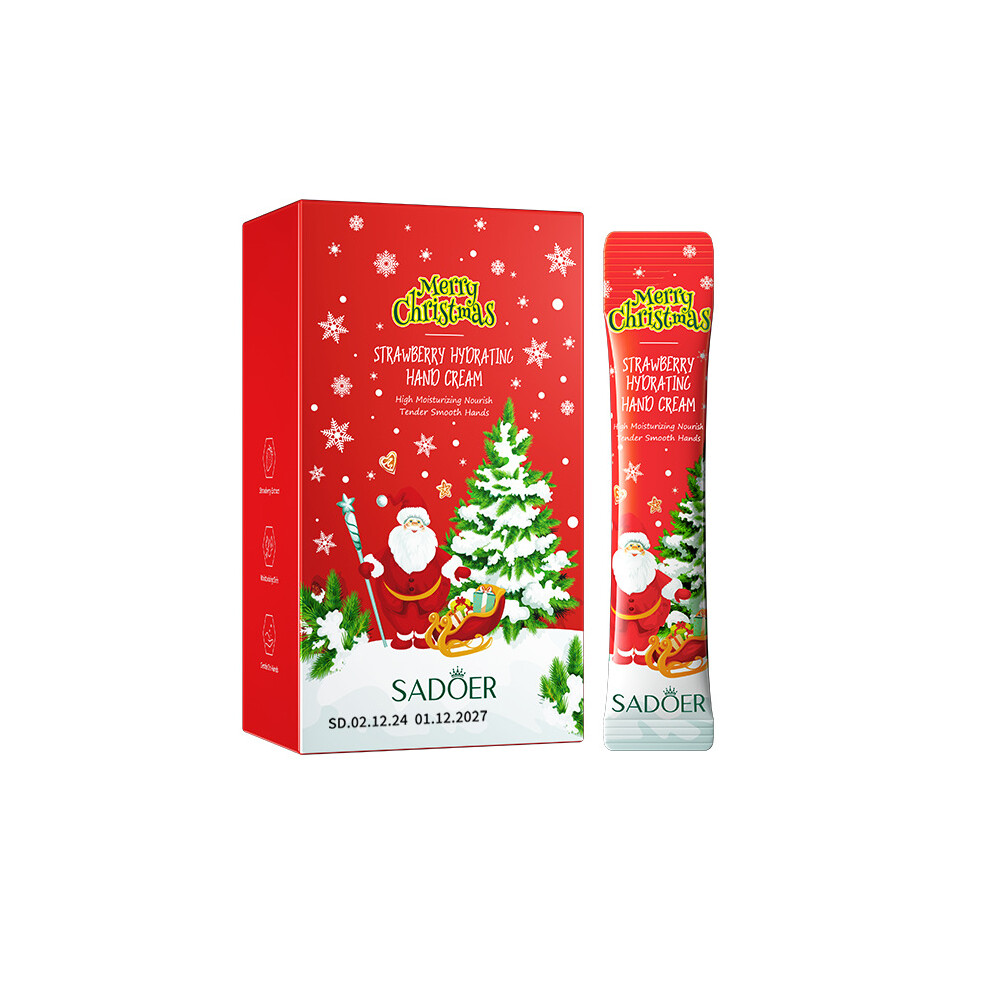 (Strawberry 4mlÃ20PCS) Smooth Hand Cream SADOER Anti-Drying Moisturizing Hand Cream