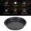 2 Pcs Carbon Steel Non Stick Deep Thickened Pizza Pan for Kitchen Bakery 9 in 4