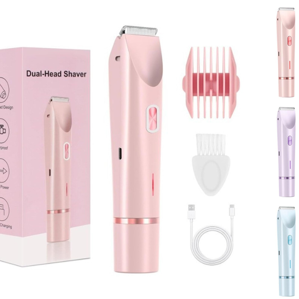 Pink Pelvora Intimate Shaver 5In1 For Women, With Usb Charging, Ipx7,