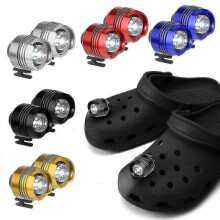 (Rechargeable, black) headlamp plastic crocodile small light funny shoes accessories running camping usb charging