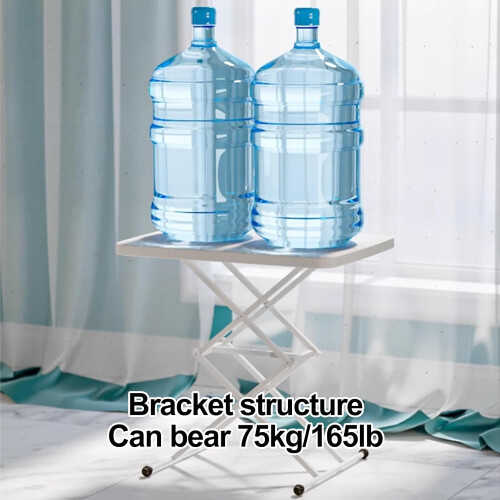 Blue Plastic Folding Table  Outdoor Camping Picnic Table with 4 Adjustable Heights Ref: 3691 2