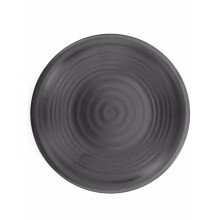 12 Pieces Dinner Plate Set Black 9'