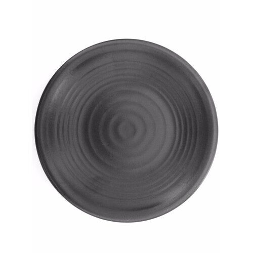 12 Pieces Dinner Plate Set Black 9'