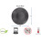 12 Pieces Dinner Plate Set Black 9' 3