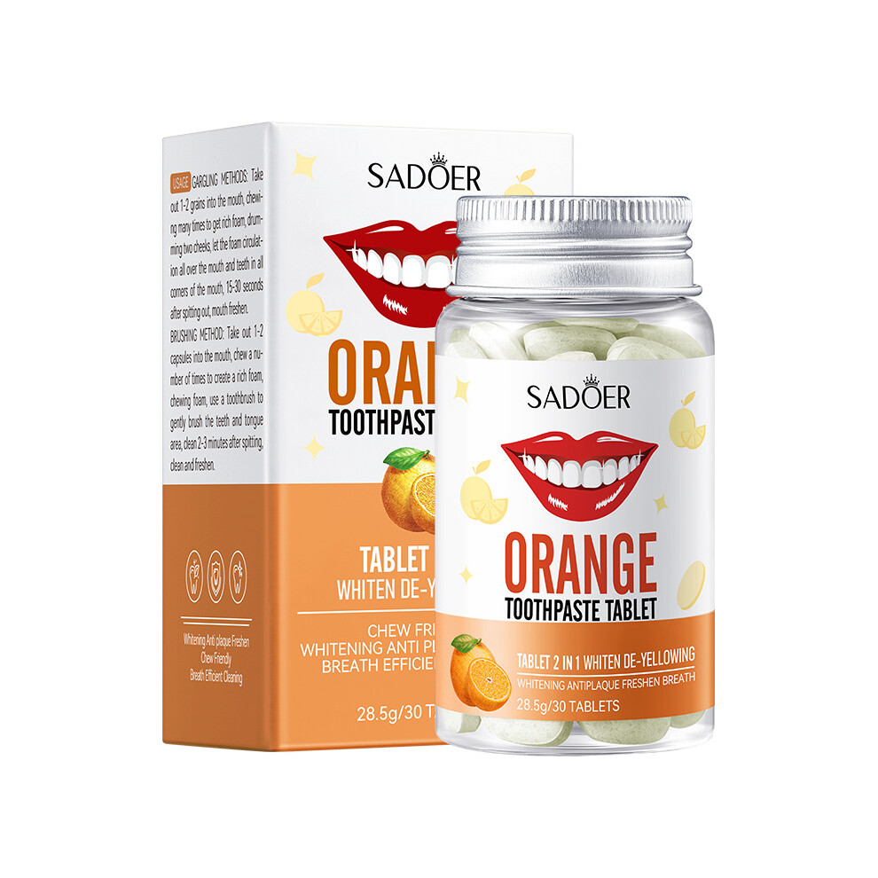 (Fragrant orange) Solid toothpaste series SADOER Sakura whitening and yellowing cleaning toothpaste