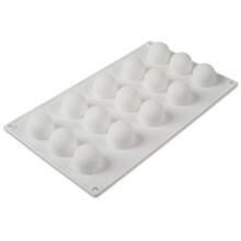 Professional White Nonstick Mini Truffles Mold with 15 Indents