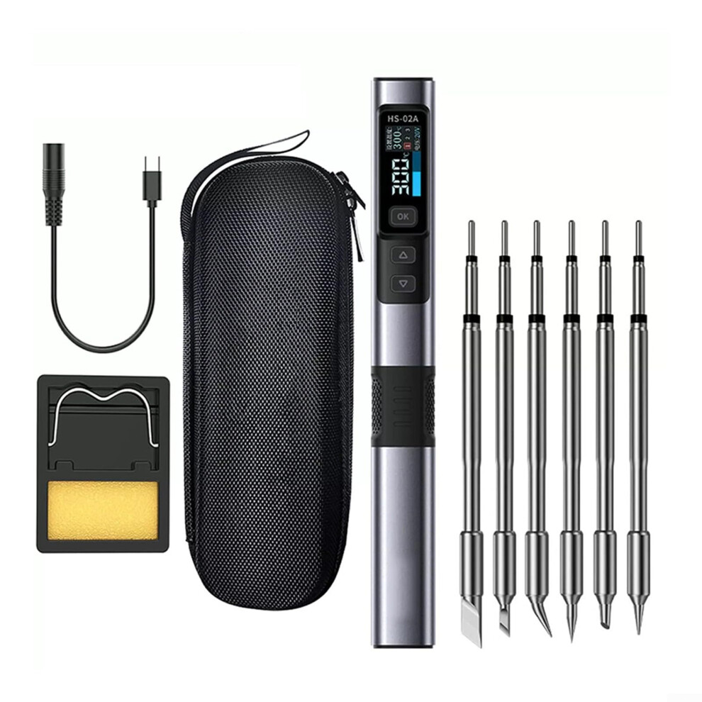 Soldering Solutions For Fnirsi Hs02a 100W Intelligent Electric Soldering Iron With Multiprotocol Charging Options 9412369392053