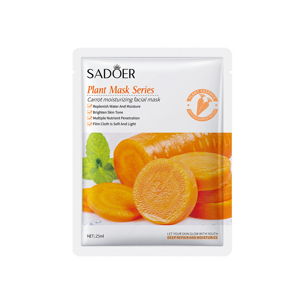 (25g carrots) Facial mask 25g hydrating sheet