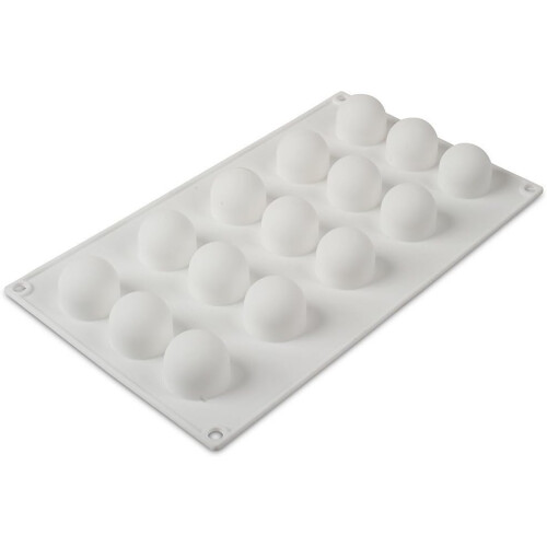 Professional White Nonstick Mini Truffles Mold with 15 Indents 2