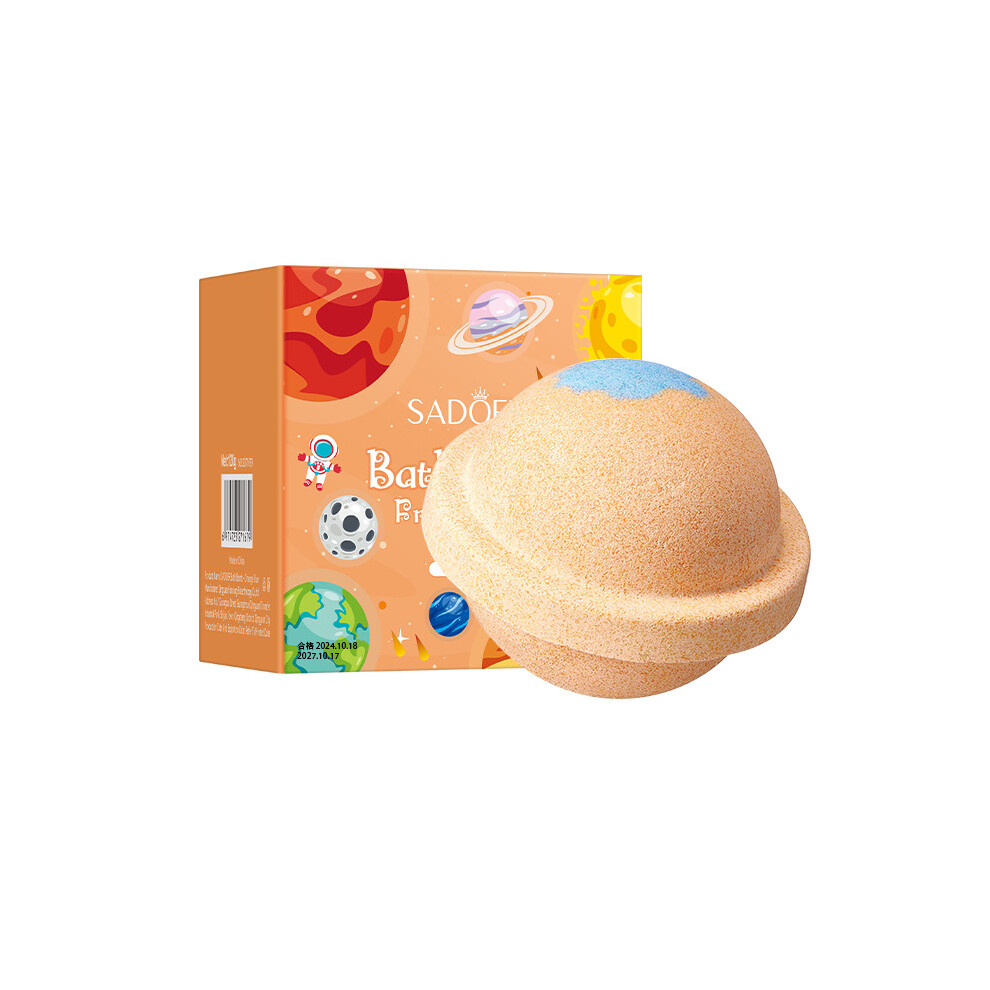 Orange/Blue ( 120G) Planet Bath Salt Ball 120G Sadoer Clean Fragrance Bath Ball
