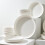 4 Piece Porcelain White Dinner Plate Set 5