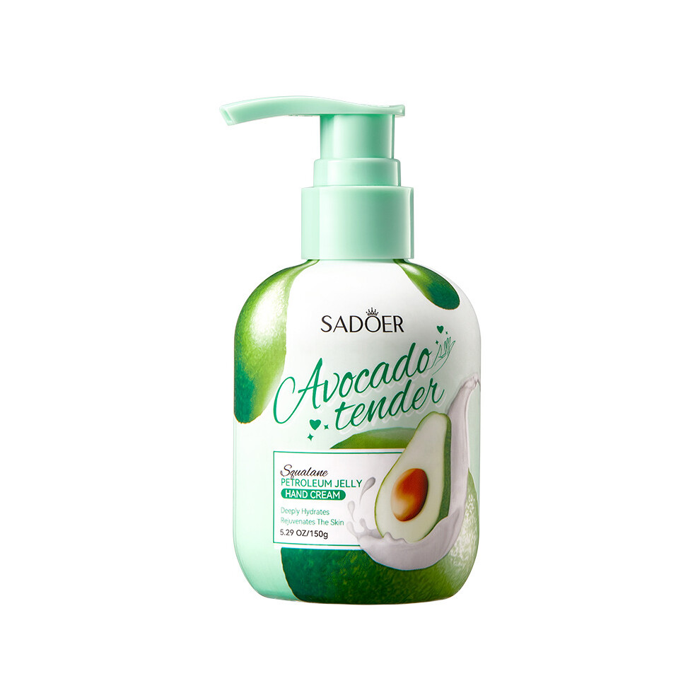 (Avocado) Hand Cream 150g SADOER Hydrating Anti-Dry Crack Press Hand Cream