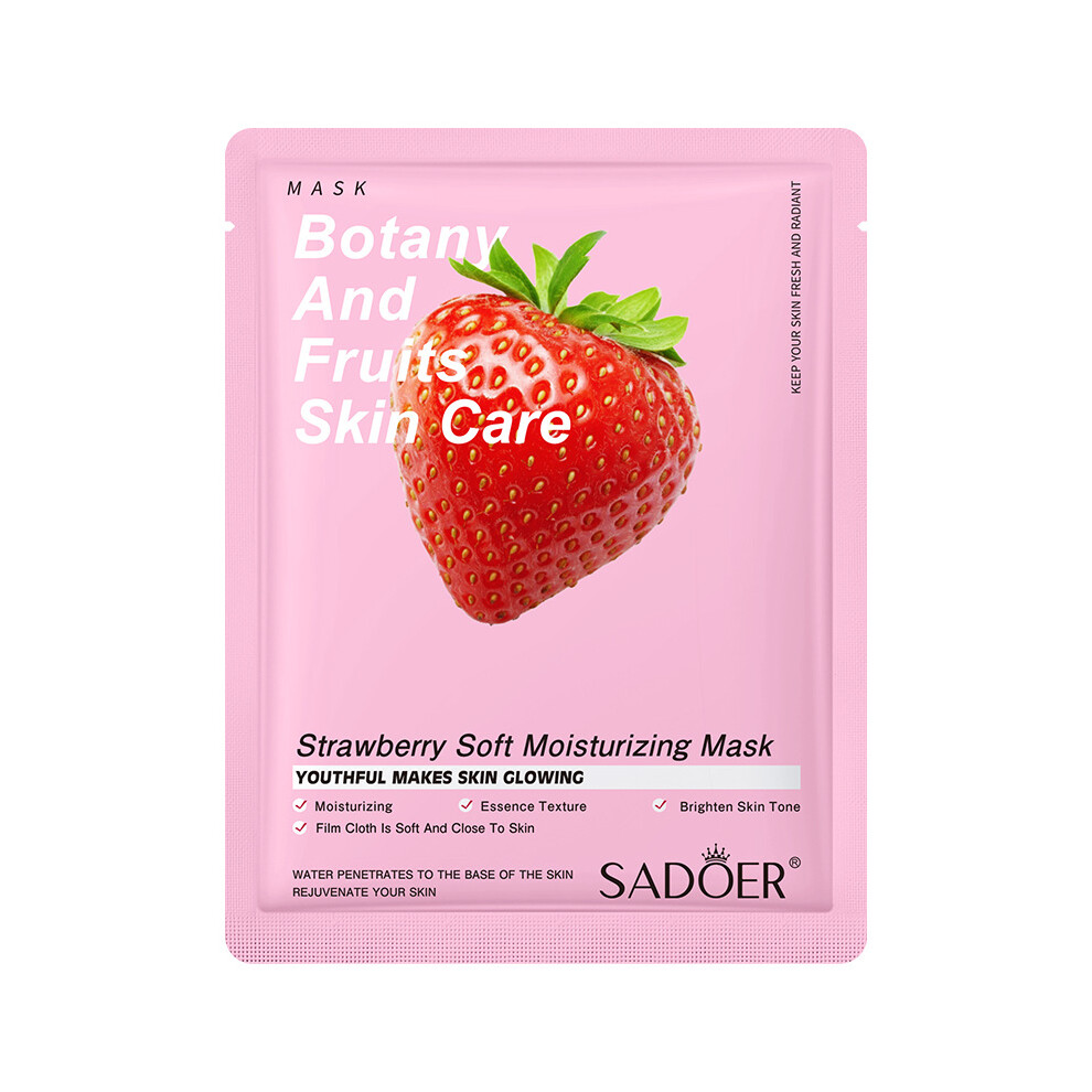 (Strawberry) Facial Mask SADOER Hydrating and Moisturizing Sheets