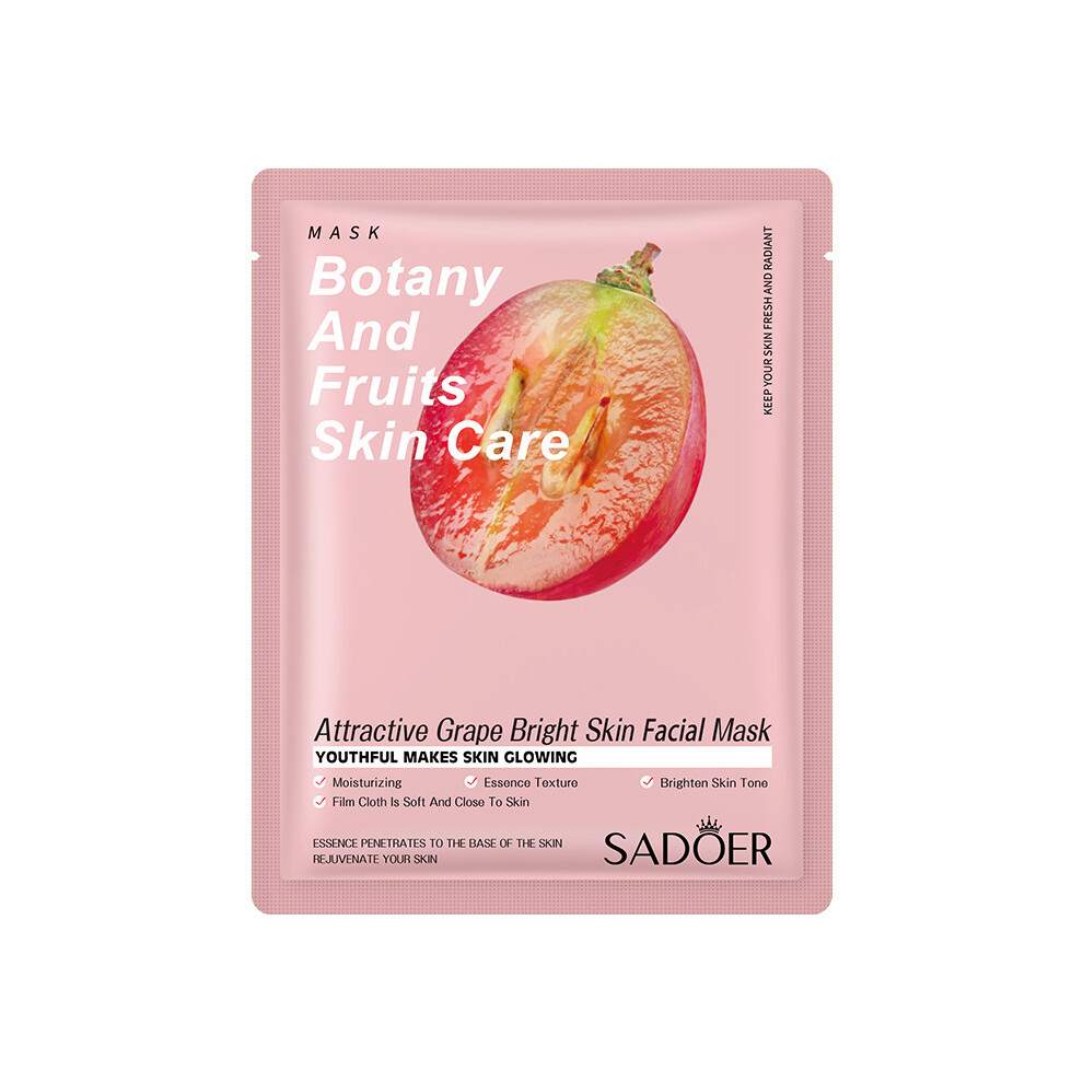 (Grape) Facial Mask SADOER Hydrating and Moisturizing Sheets