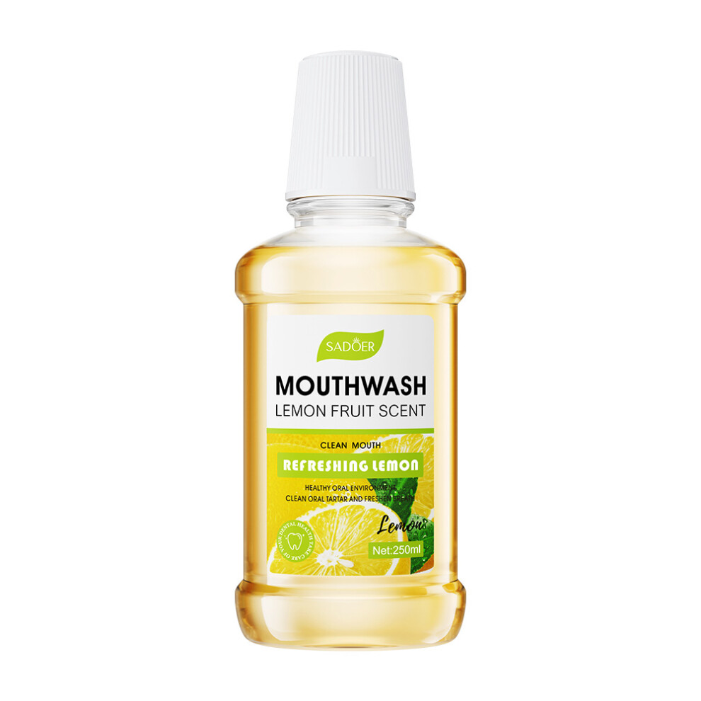 (Lemon) Mouthwash 250ml SADOER Peach Mint Lemon Oral Care