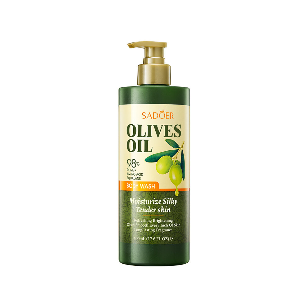 (Shower gel 500ml) Olive Oil Care Series SADOER Frizzy Improvement Portable Conditioner