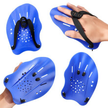Swimming paddles swimming hand paddles with adjustable straps pool training equipment strength training aid Bluelap