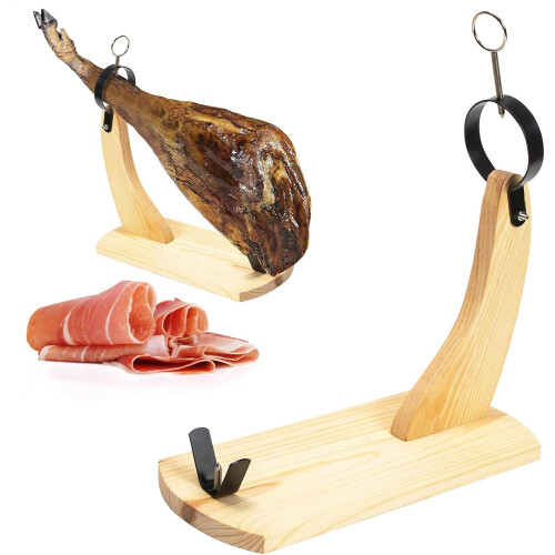 Ham Stand  Wooden Base with Secure Attachment  Essential Tool 2