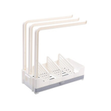 Wall Mounted Sink Dishcloth Storage Shelf for Kitchen Sink Organization Sponge and Dish Towel Drying