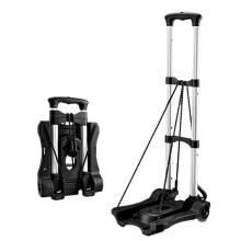 Folding Sack Truck Aluminium Alloy Folding Luggage Shopping Cart