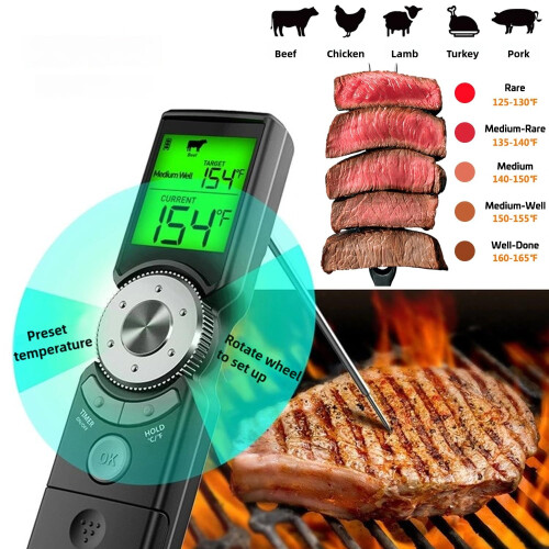 Wireless Instant Read Digital Meat Thermometer for Grill Cooking BBQ Kitchen Essentials 1