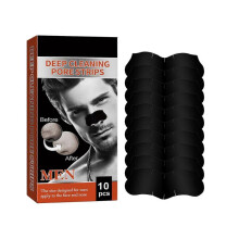 Men's Deep Cleaning Pores Strips, Bamboo Charcoal, Deep Cleansing for All Skin Types for Nose and Face