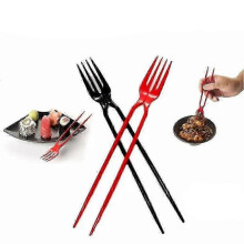 10PCS Fork Chopsticks In single Chork 24 Count Pack Combo