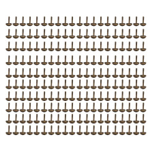(As show, One size) 200pcs Decorative Metal Tack Trim Electroplating Color Handcraft DIY Upholstery Tacks Round Glossy Nailhead Trim for Punk