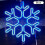 (Blue) 40cm Large Snowflake String Light Outdoor Snowflake Led Hanging Lamp Backyard XiXi 1