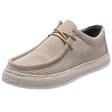 Men's Slip On Casual Sports Shoes Breathable Outdoor Running Trainers Vintage Jogging Fitness Sneakers Beige 7.5 UK