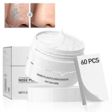 2025 Blackhead Mask with 60pcs Strips, Blackhead Remover Peel Off Mask, Nose Plants Pore Cleanser Purifying Face Pore Facial Pore Cleanser Purifying M