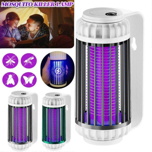 (Green) Multifunctional camping Mosquito Killer LampUV Light Bug Zapper Noiseless