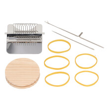 Kit de petit métier à tisser, portable en acier inoxydable et bois, 12 épingles