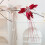 User friendly Fabric Hummingbird Christmas Accent-Wine red 7
