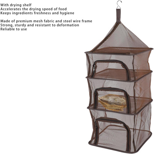 Herb Drying Rack, 4Layer Foldable, Mesh Drying Net, Versatile Weed Drying Rack Ref: 8090 2